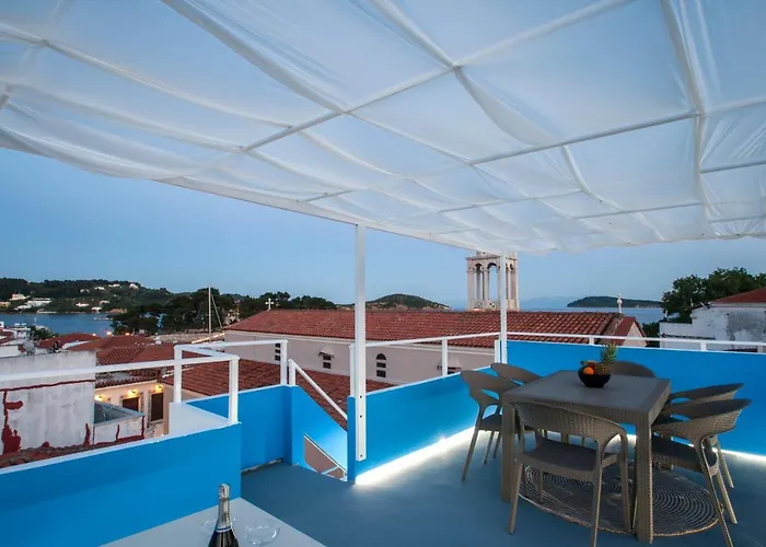 בית נופש Capolavoro, Boutique With Unique Rooftop העיירה סקיאתוס